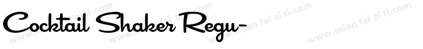 Cocktail Shaker Regu字体转换
